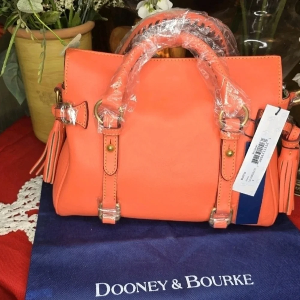 NWT Dooney & Bourke Mini Salmon Satchel - Picture 6 of 8